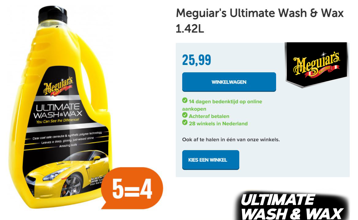 Meguiar's Ultimate Wash & Wax 1.42L