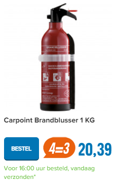 Carpoint Brandblusser 1 KG