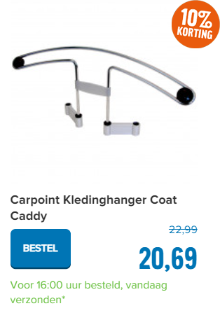 Carpoint Kledinghanger Coat Caddy