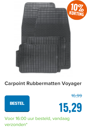 Carpoint Rubbermatten Voyager