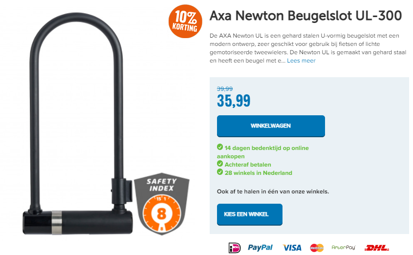 Axa Newton Beugelslot UL-300