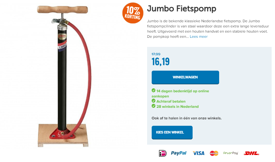 Jumbo Fietspomp