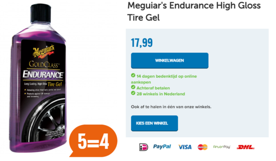 Meguiar's Endurance High Gloss Tire Gel