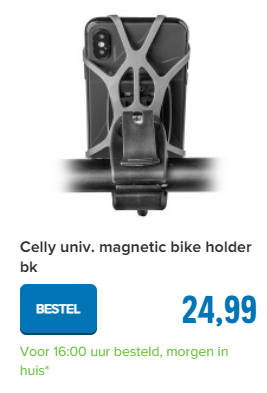 Celly univ. magnetic bike holder bk