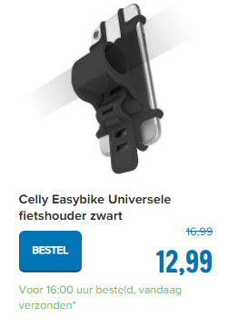 Celly Easybike Universele fietshouder zwart