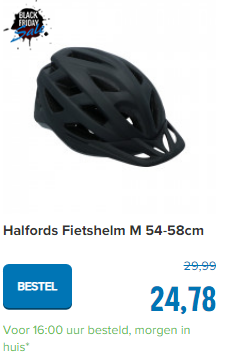 Halfords Fietshelm M 54-58cm