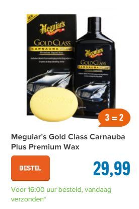 Gold class carnauba