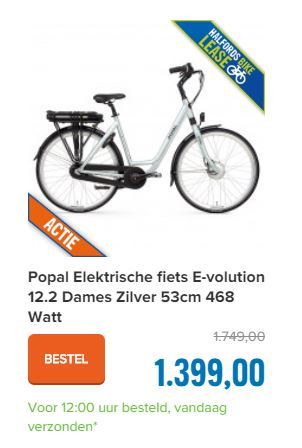 Popal Elektrische fiets E-volution 12.2