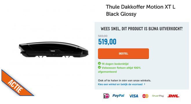 Thule Dakkoffer Motion XT L Black Glossy