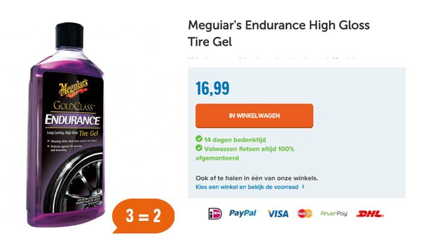 Meguiar's Endurance High Gloss Tire Gel