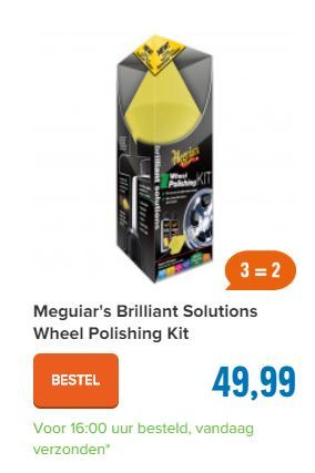 Meguiar's Brilliant Solutions Wheel Polishing Kit