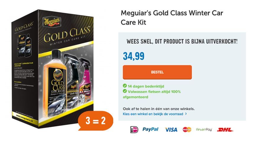 Meguiar's Gold Class Winter Car Care Kit