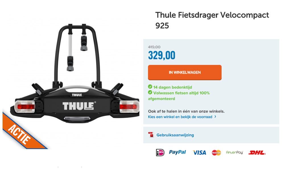 Thule Fietsdrager Velocompact 925