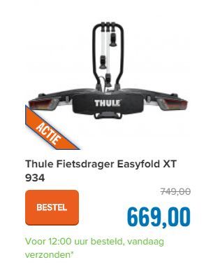 Thule Fietsdrager Easyfold XT 934