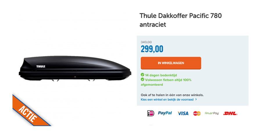 Thule Dakkoffer Pacific 780 antraciet