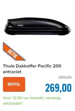 Thule Dakkoffer Pacific 200 antraciet