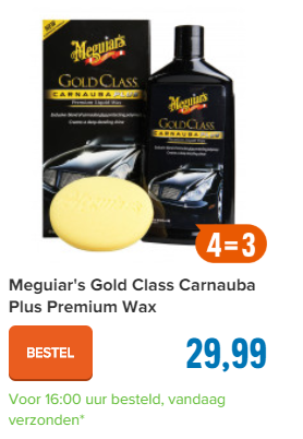 Meguiar's Gold Class Carnauba Plus Premium Wax