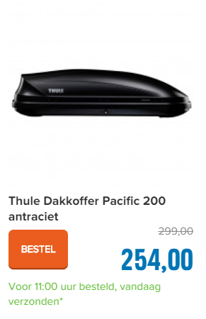 Thule Dakkoffer Pacific 200 antraciet