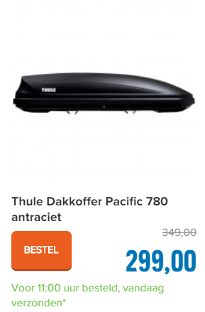 Thule Dakkoffer Pacific 780 antraciet