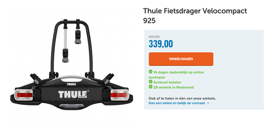 Thule Fietsdrager Velocompact 925