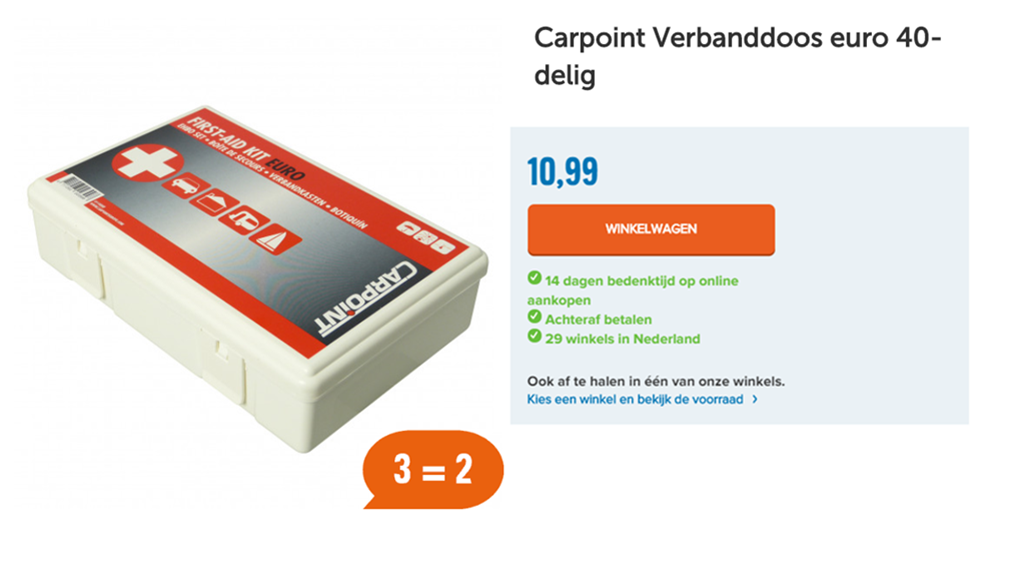 Carpoint Verbanddoos euro 40-delig