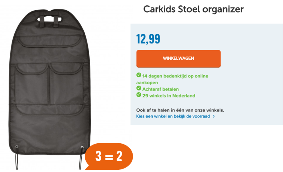 Carkids stoelorganizer