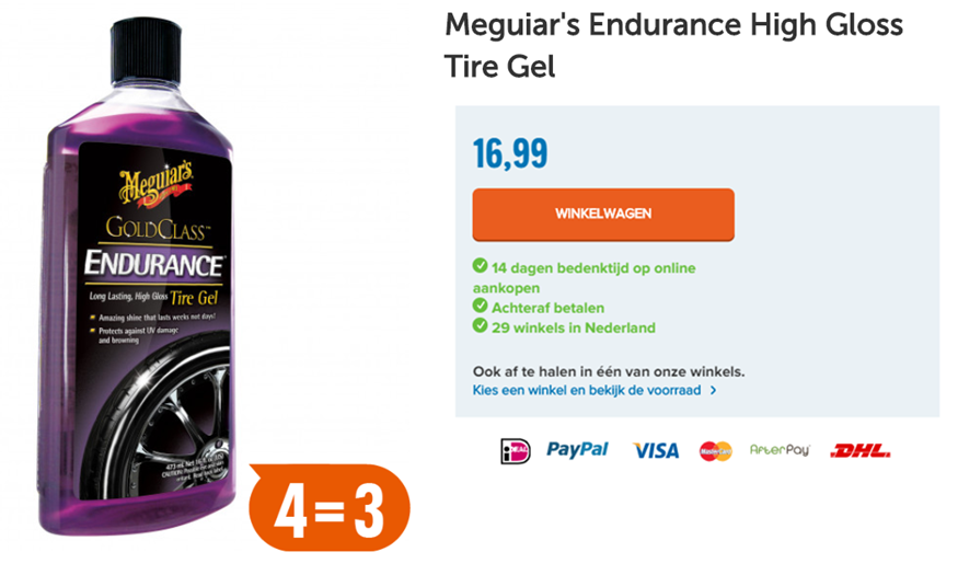 Meguiar's Endurance High Gloss Tire Gel