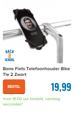 Bone Fiets Telefoonhouder Bike Tie 2 Zwart