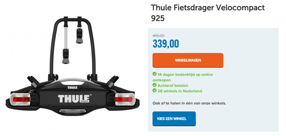 Thule Fietsdrager Velocompact 925