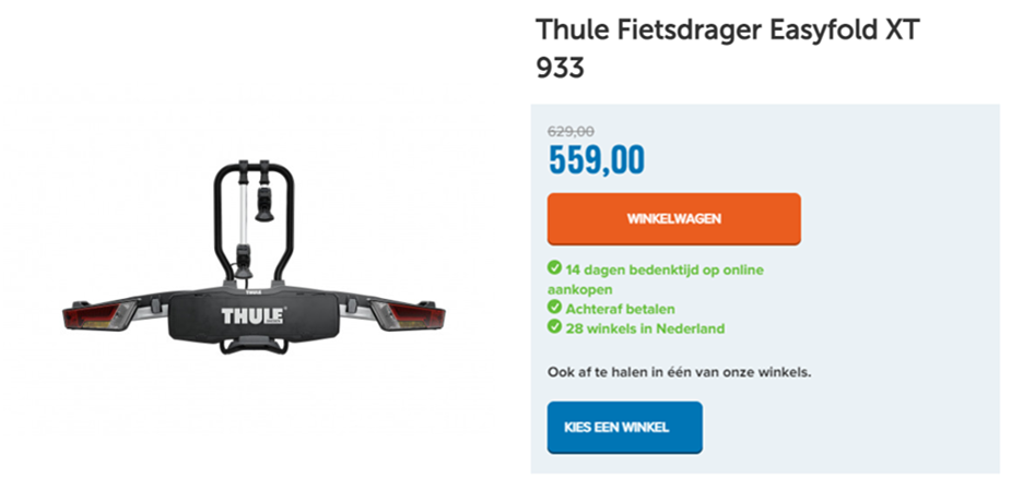 Thule Fietsdrager Easyfold XT 933