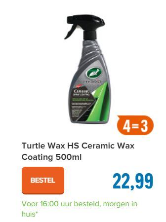 Turtle Wax HS Ceramic Wax Coating 500ml