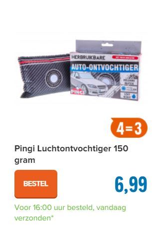 Pingi Luchtontvochtiger 150 gram