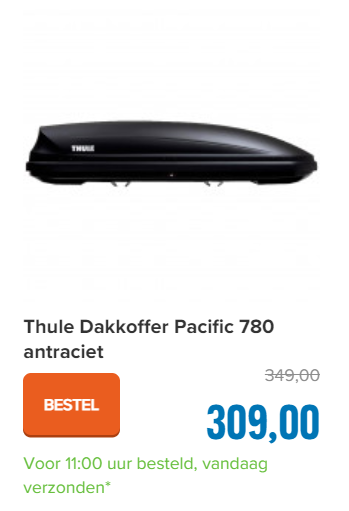 Thule Dakkoffer Pacific 780 antraciet