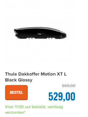 Thule Dakkoffer Motion XT L Black Glossy