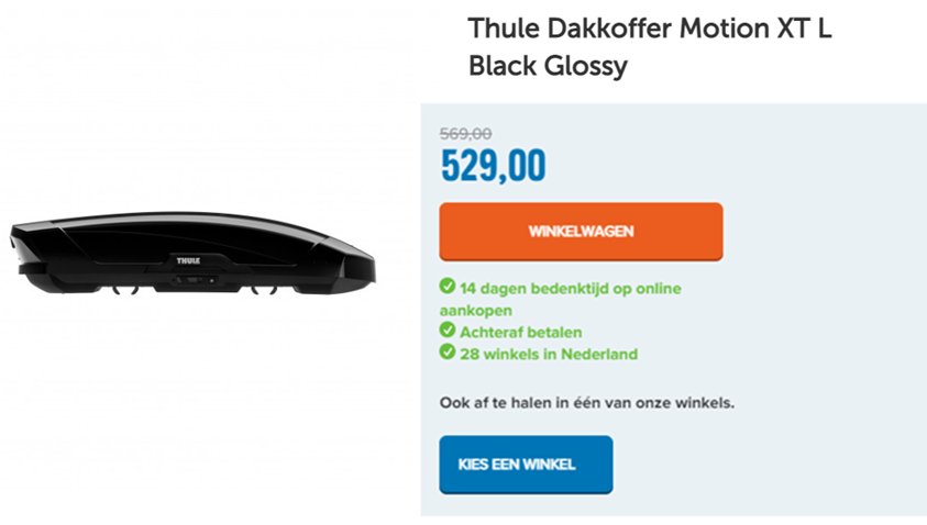 Thule Dakkoffer Motion XT L Black Glossy