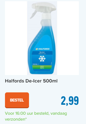 Halfords De-Icer 500ml