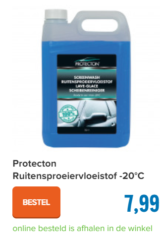 Protecton Ruitensproeiervloeistof -20°C