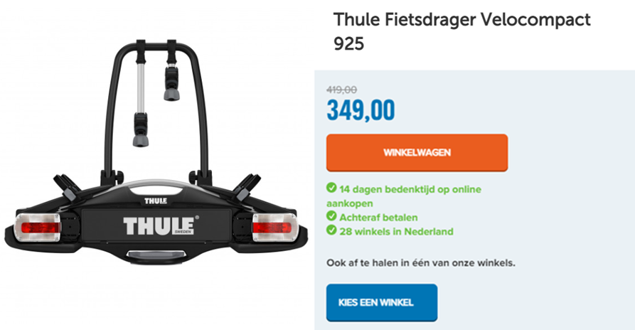 Thule Fietsdrager Velocompact 925