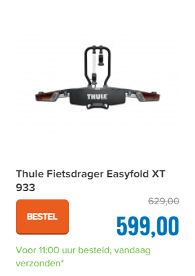 Thule Fietsdrager Easyfold XT 933