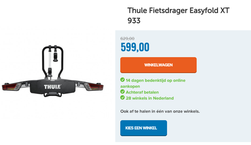 Thule Fietsdrager Easyfold XT 933