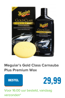 Meguiar's Gold Class Carnauba Plus Premium Wax