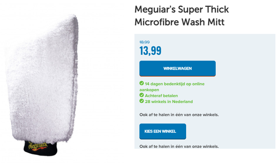 Meguiar's Super Thick Microfibre Wash Mitt