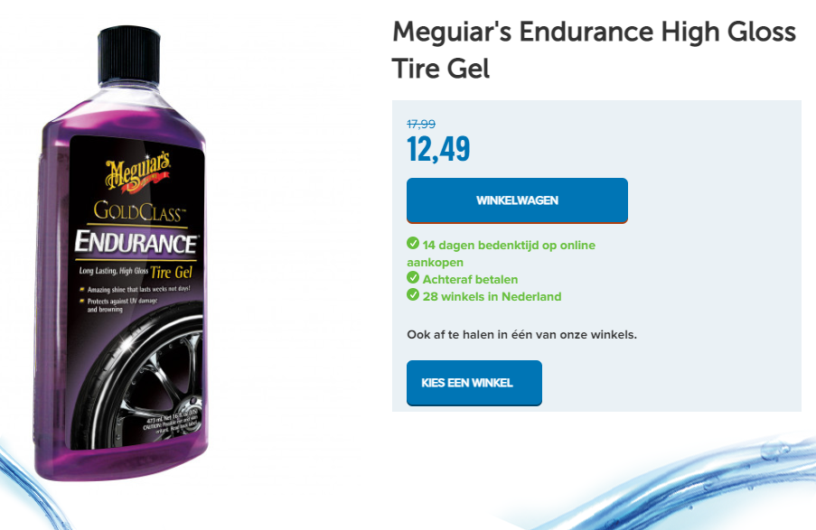 Meguiar's Endurance High Gloss Tire Gel