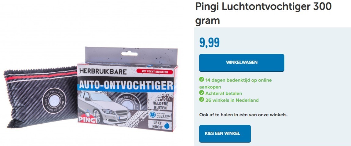 Pingi Luchtontvochtiger 300 gram