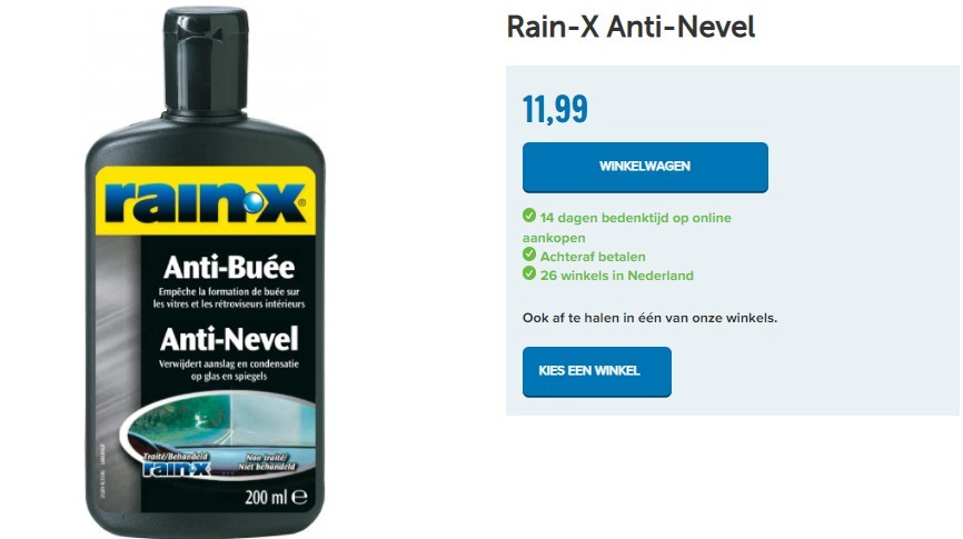 Rain-X Anti-Nevel