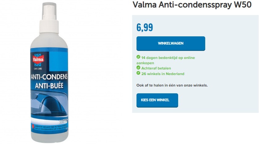 Valma Anti-condensspray W50