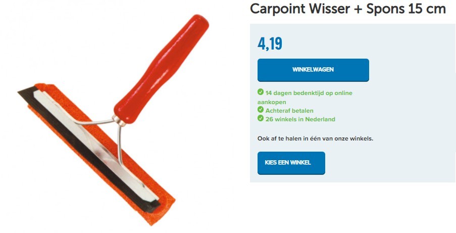 Carpoint Wisser + Spons 15 cm