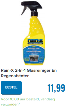 Rain-X 2-In-1 Glasreiniger En Regenafstoter