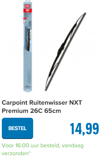 Carpoint Ruitenwisser NXT Premium 26C 65cm