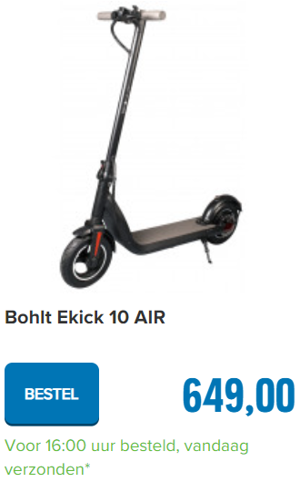 Bohlt ekick 10 air